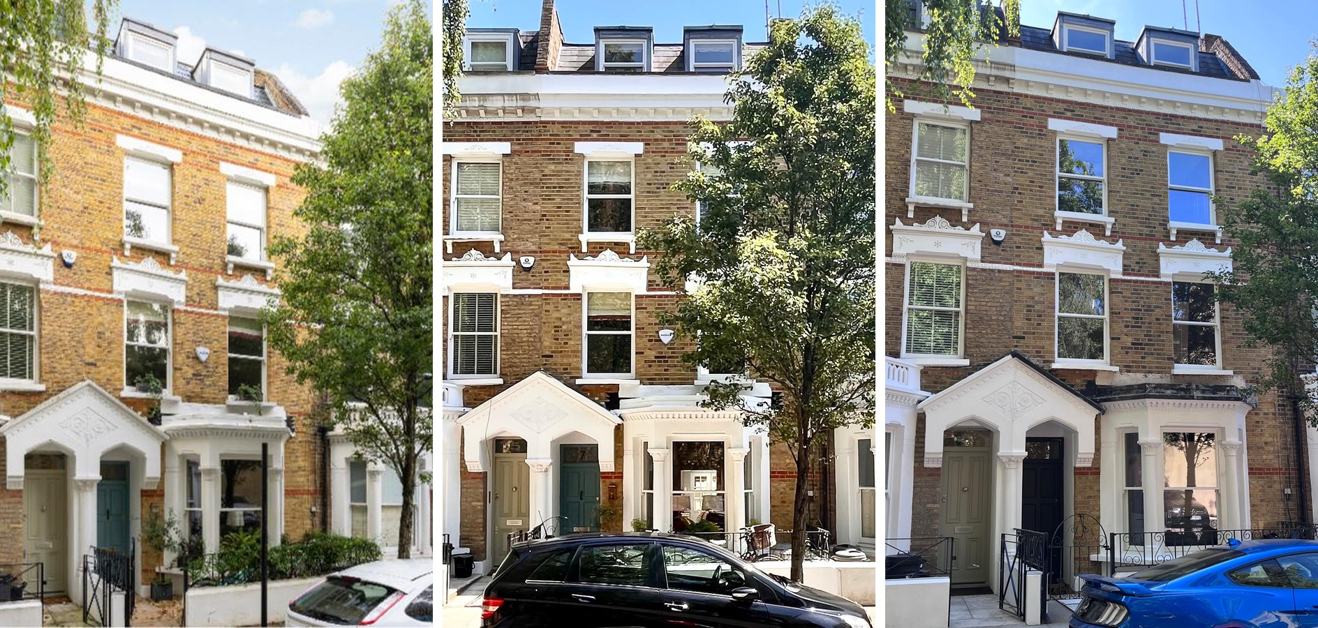 Refurbished front elevation