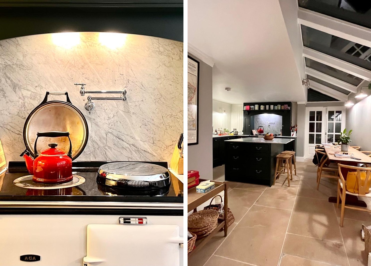 Renovated kitchen and dining area