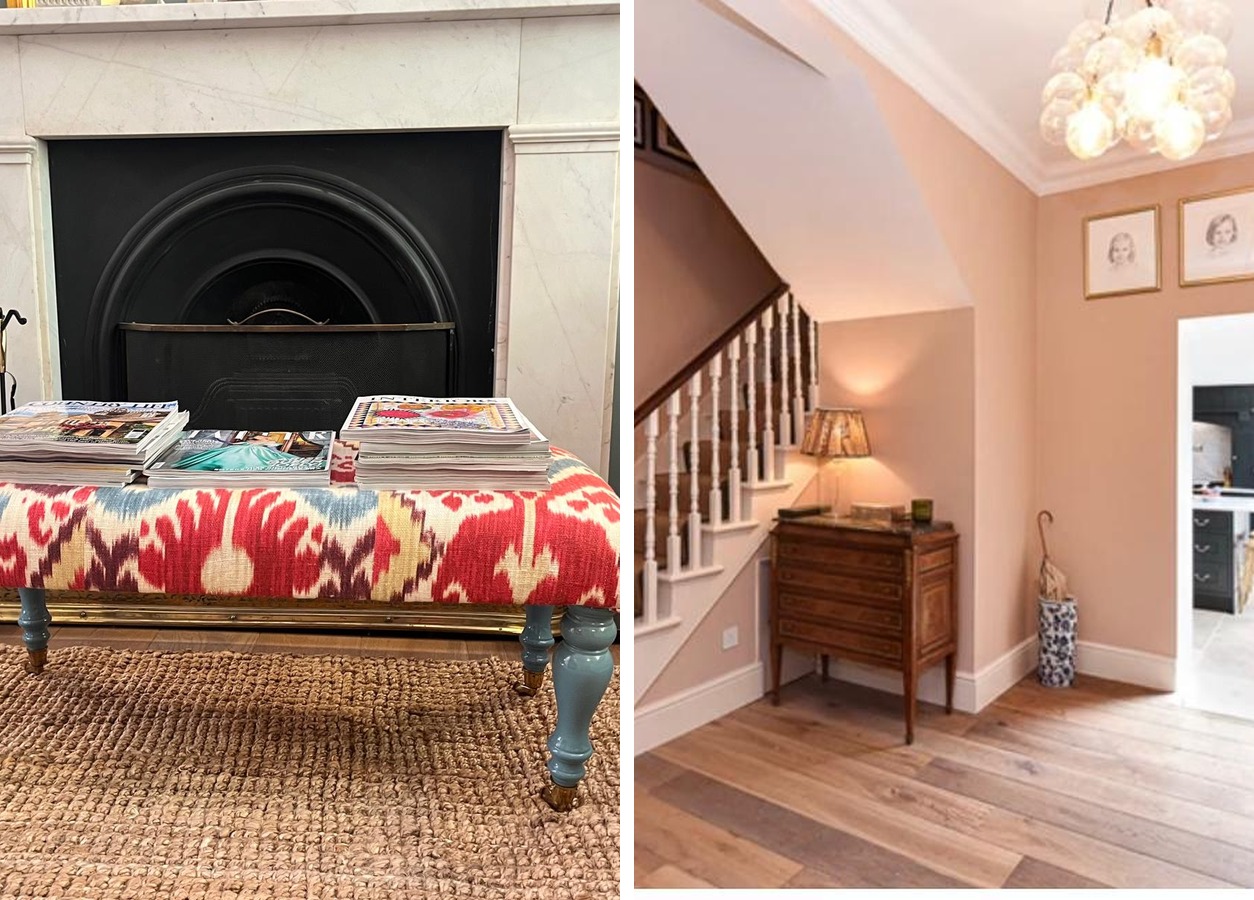 Renovated living room and hall